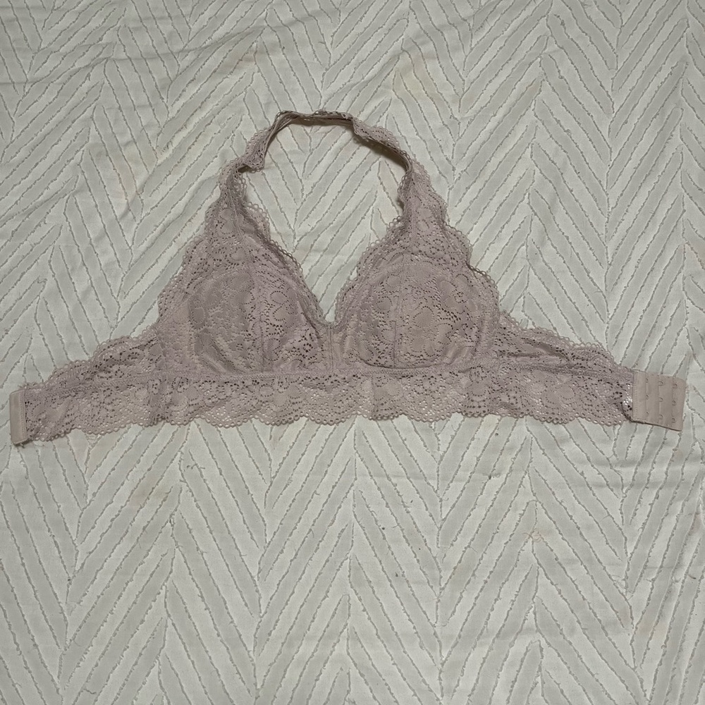 Aerie lace bralette, never worn, light pink, size medium